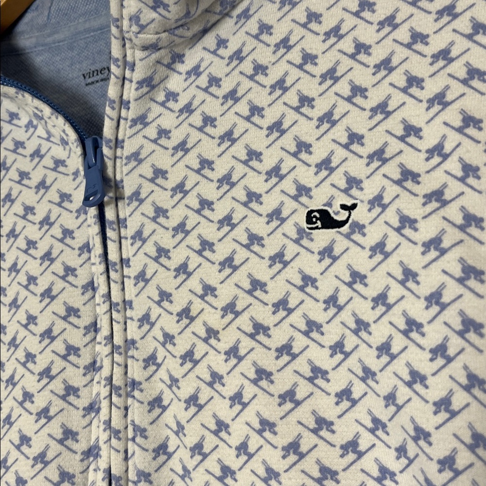 Vineyard Vines Ski Print Quarter‎ Zip Kids Size L (16) - Picture 2 of 4